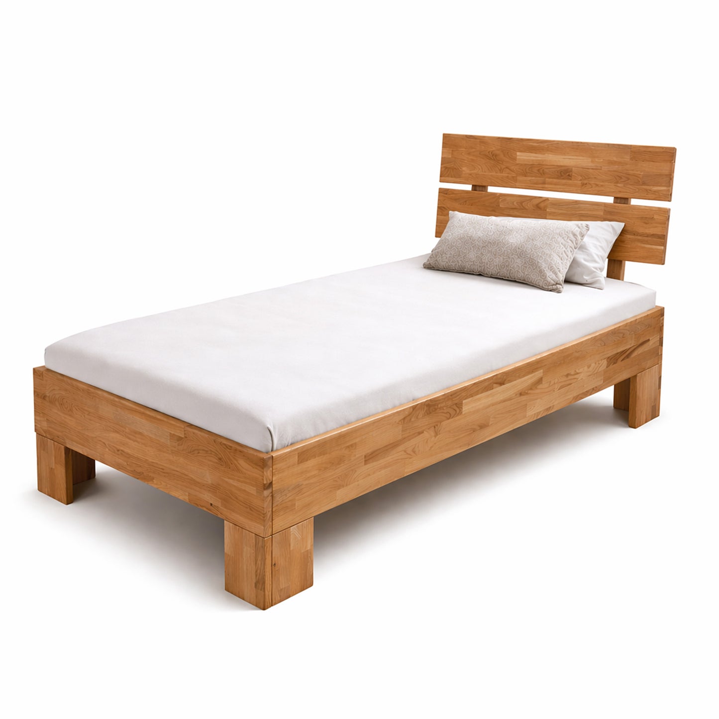 Holzbett aus Wildeiche