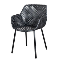 Gartenstuhl mit Armlehnen anthrazit