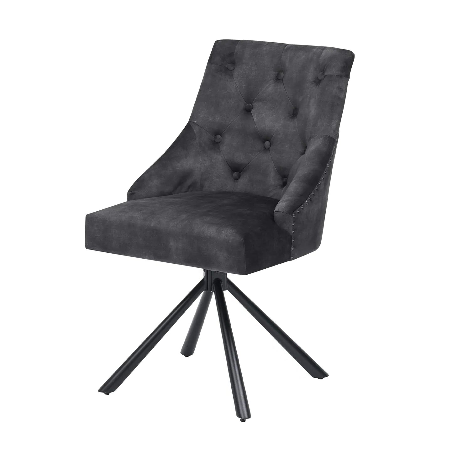 Esszimmerstuhl mit Samtbezug