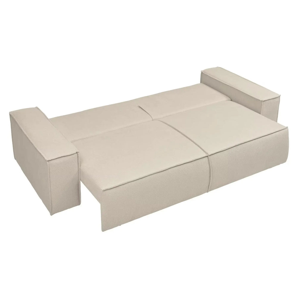 
                  
                    3-Sitzer Sofa mit creméfarbenem Webstoff
                  
                