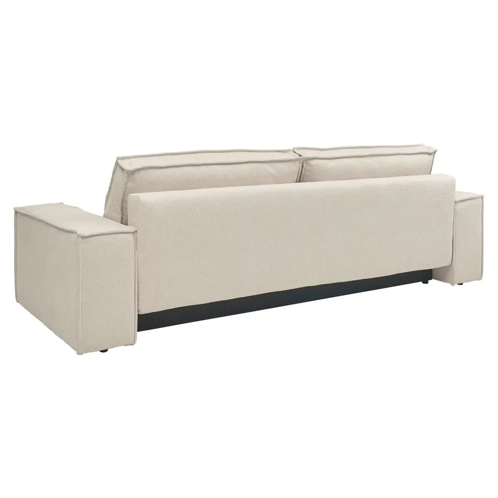 
                  
                    3-Sitzer Sofa mit creméfarbenem Webstoff
                  
                
