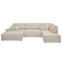 Wohnlandschaft Sofa cremefarben