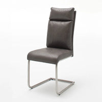 Frischwinger mit grauem Bezug und silbernem Gestell