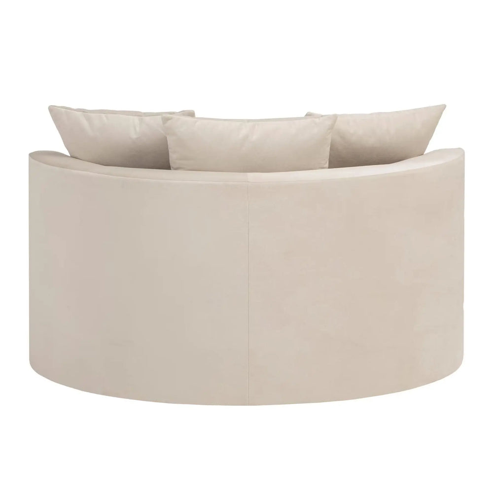 
                  
                    Runder TV-Sessel in Samtoptik creme
                  
                