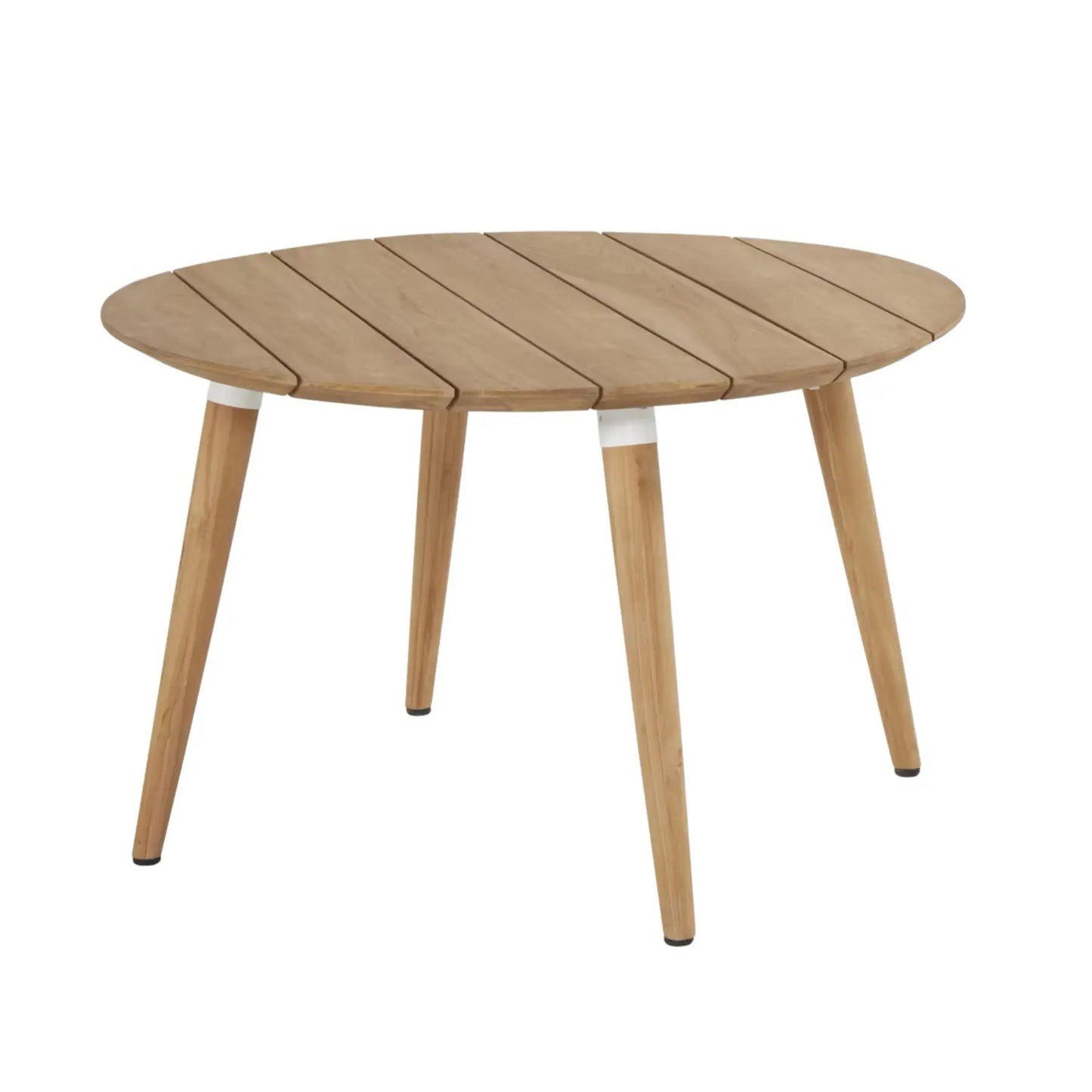 Runder Gartentisch aus Teakholz