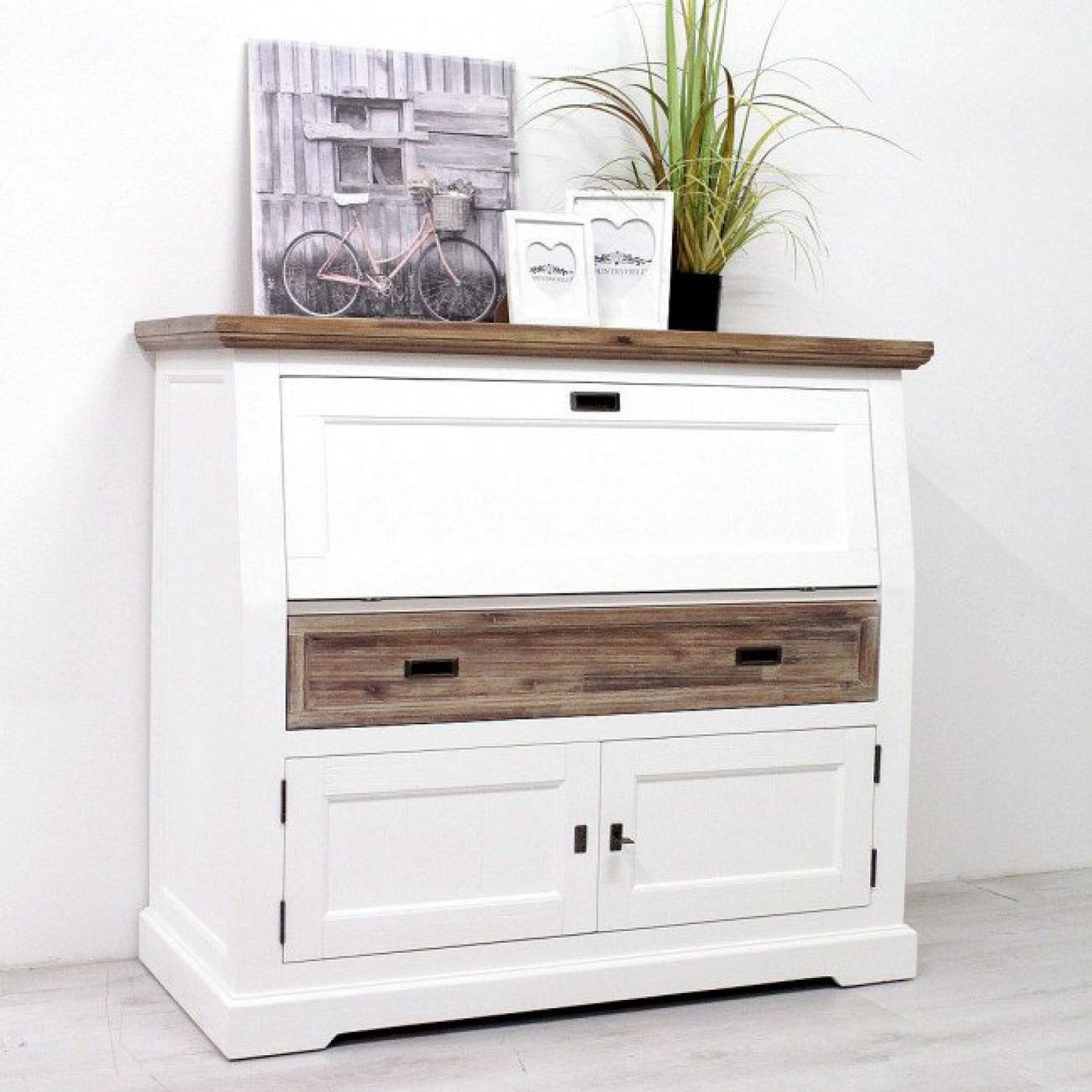AMD Möbel Bücherregale, TV Stand und Wohnzimmertisch, alle im Shabby Chic und aus Holz