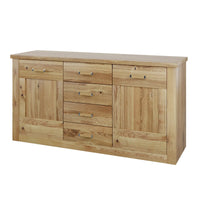 Sideboard aus Eiche mit Türen und Schubladen