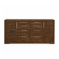 Sideboard aus massivem Rubberwood mit Schubladen und Türen