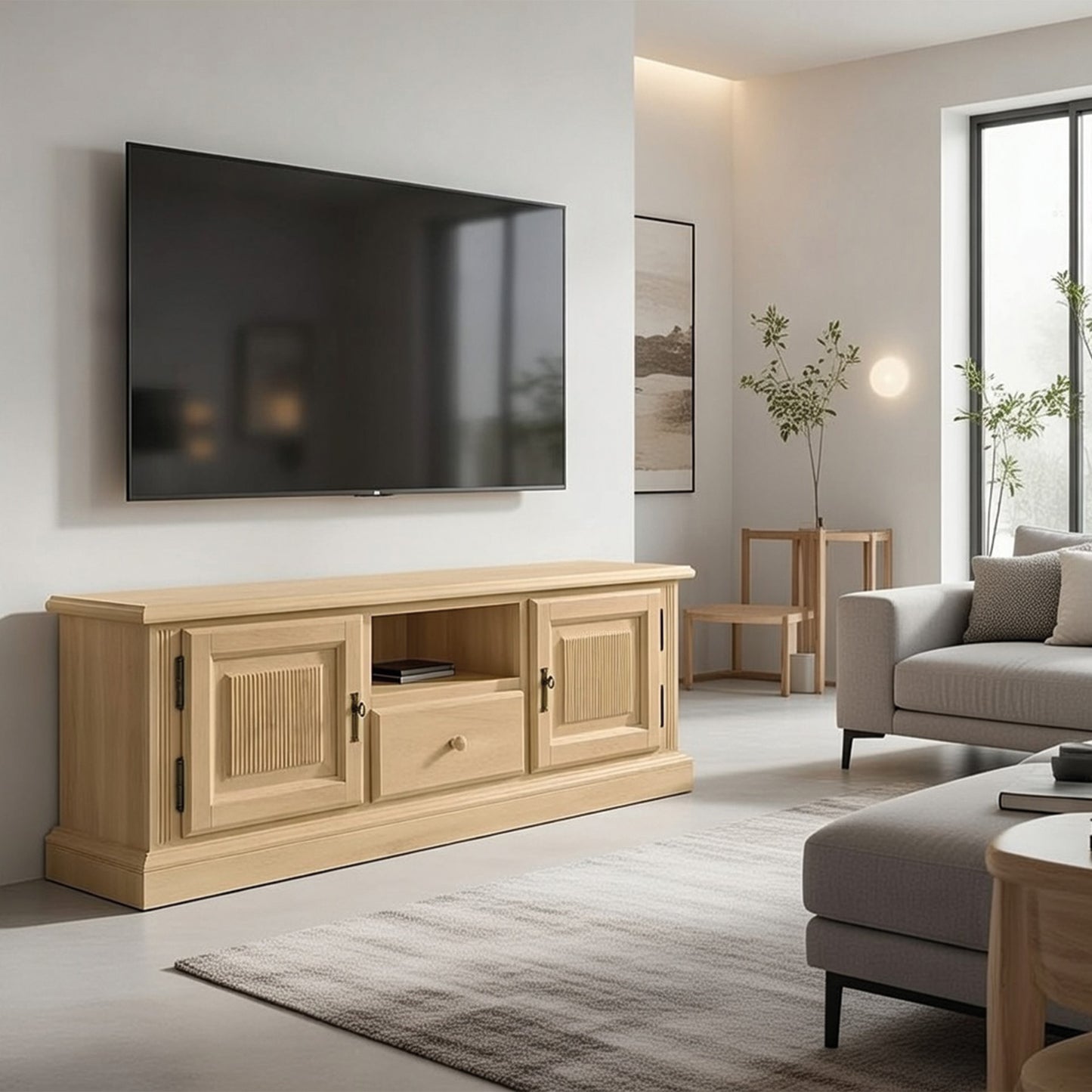 TV-Anrichte aus massiven Pinienholz