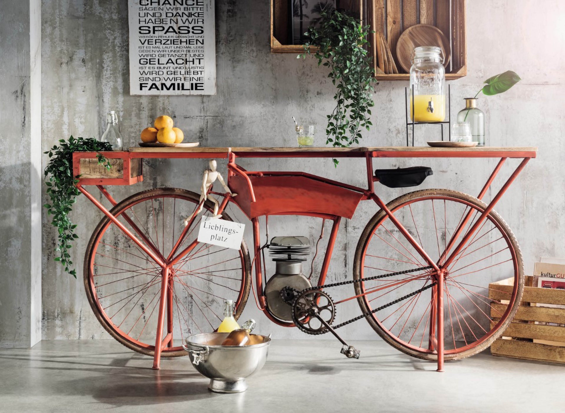 fahrradsattel lustig Unikat Fahrrad Konsole | Bistrotisch