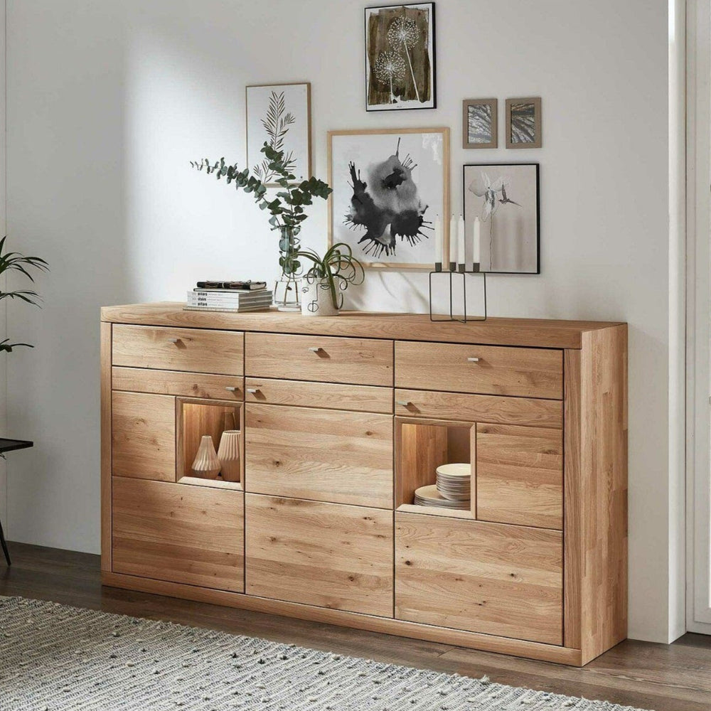 
                  
                    Highboard Wildeiche massv Aurum Wöstmann Messemuster
                  
                