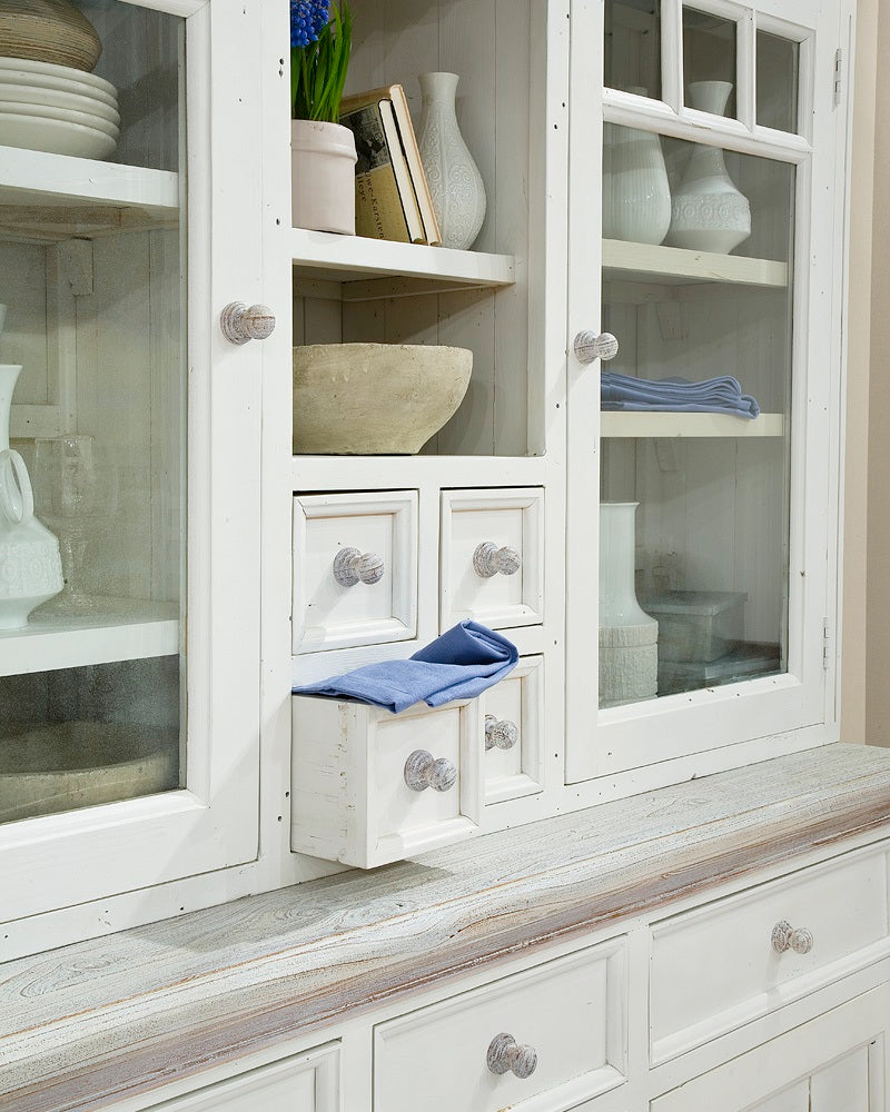 
                  
                    Buffet Kiefer massiv Landhausstil weiss / white sanded - Opus
                  
                