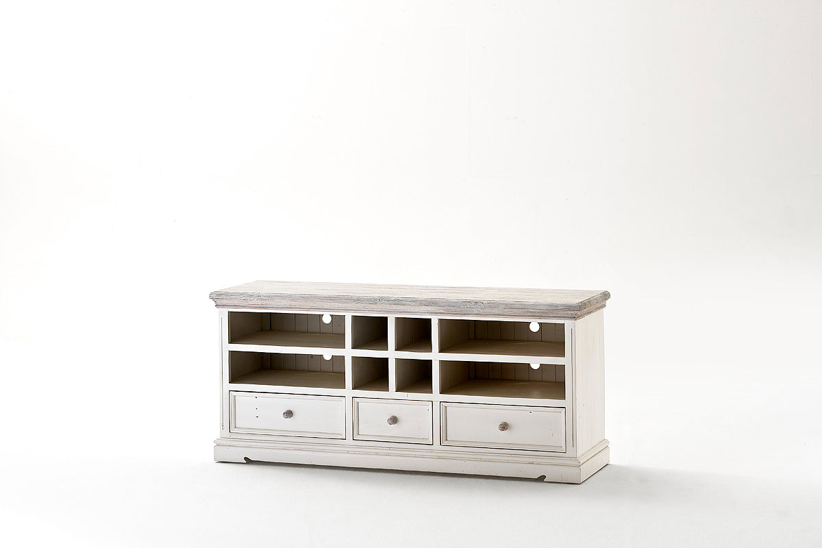 
                  
                    Lowboard Kiefer massiv Landhausstil weiß / white sanded - Opus
                  
                
