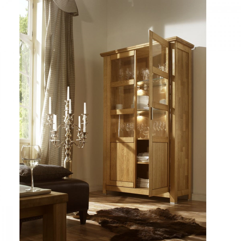 
                  
                    Vitrine Eiche massiv geölt 2 trg. Porto
                  
                