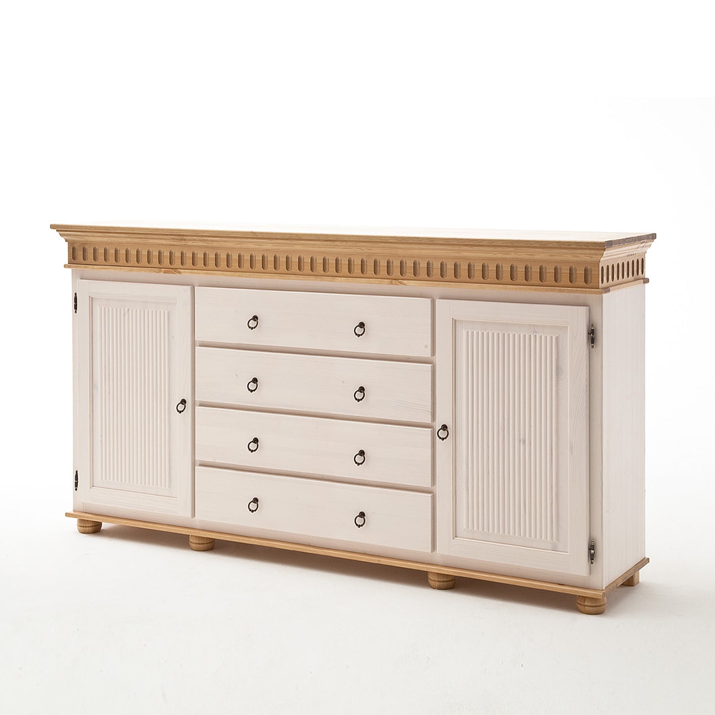 
                  
                    Helsinki Sideboard Kiefer massiv weiß antik
                  
                