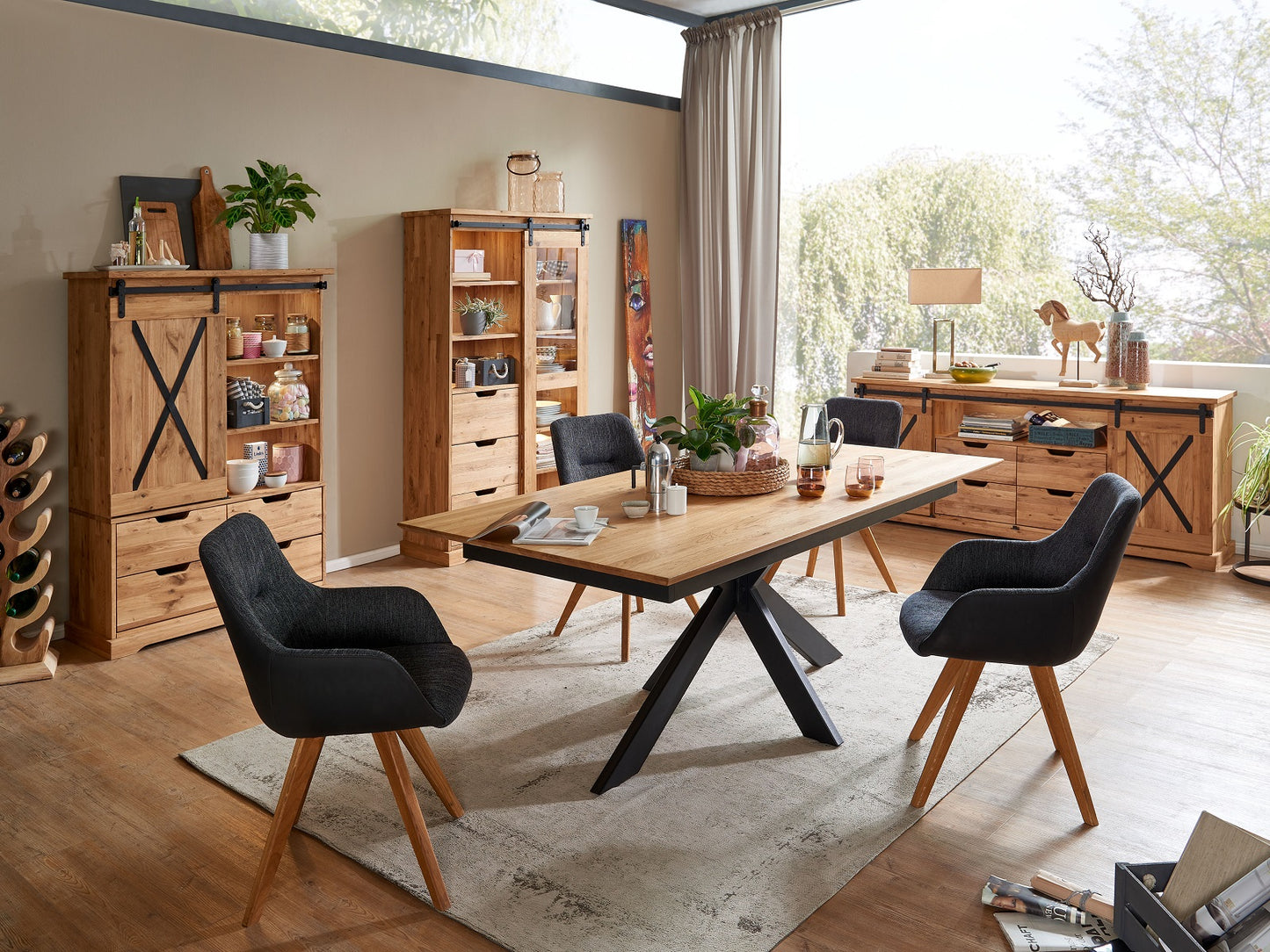 
                  
                    Big Sideboard Wildeiche massiv geölt - Wilson
                  
                