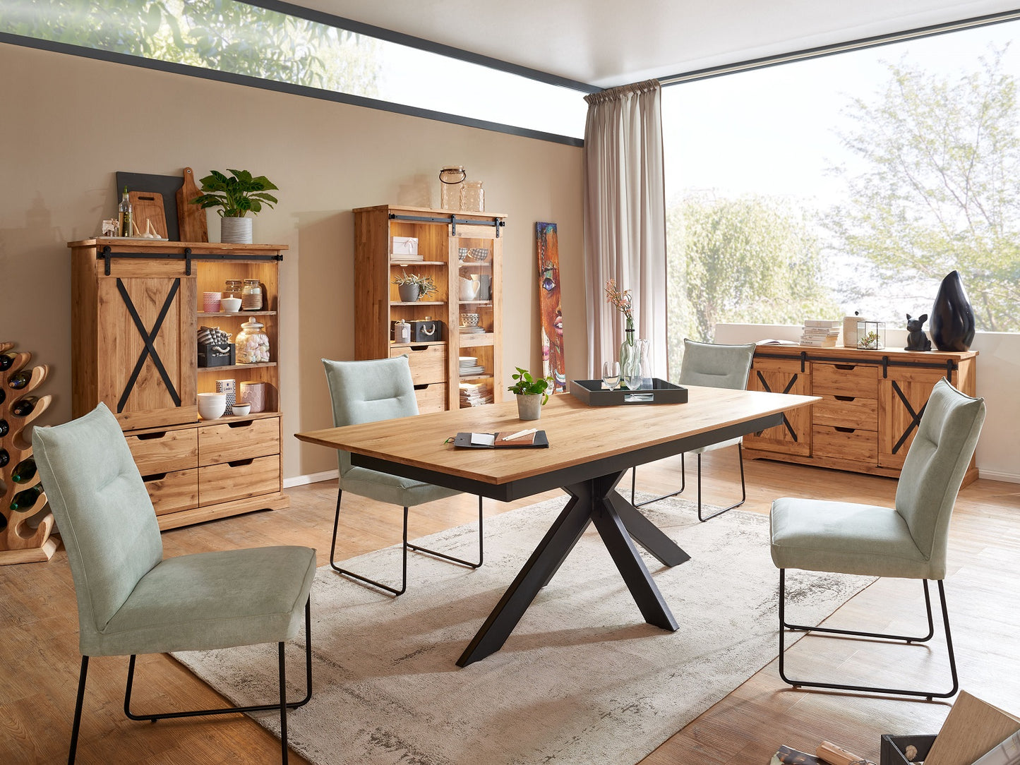 
                  
                    Big Sideboard Wildeiche massiv geölt - Wilson
                  
                