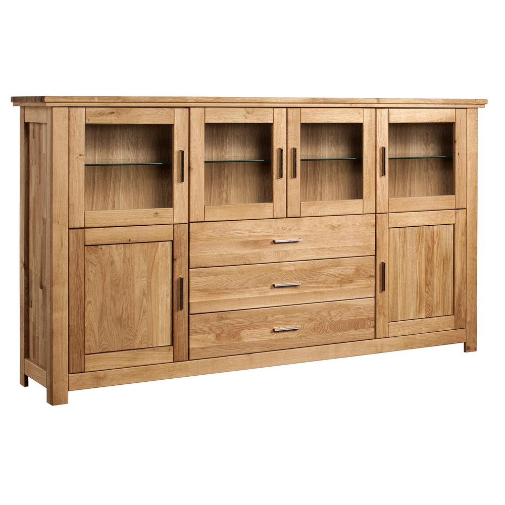 Highboard Eiche massiv geölt Porto