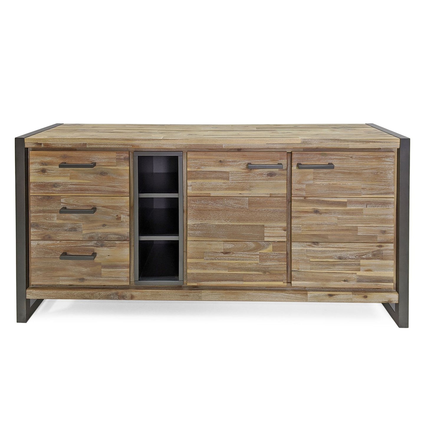 
                  
                    Sideboard Akazie massiv grau / Metallrahmen - Oliver
                  
                
