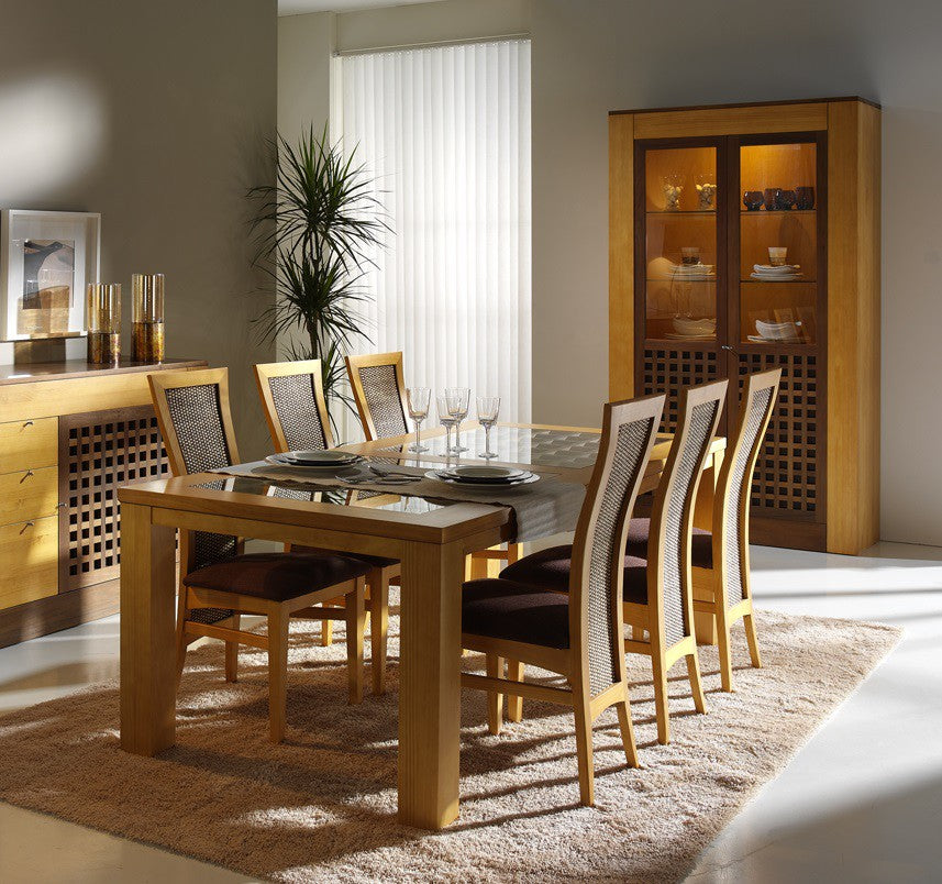 Esstisch Pinie massiv bernstein 210 x 100 Atlantis