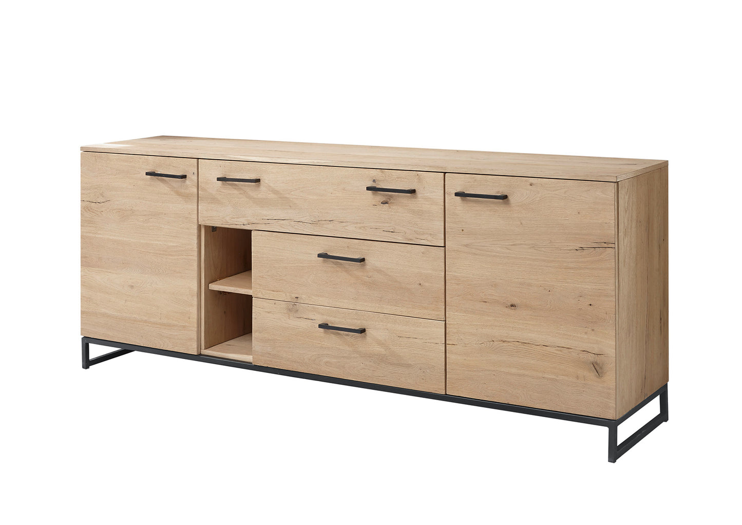 
                  
                    Sideboard Eiche Echtholzfurnier / Metall - Niagara
                  
                
