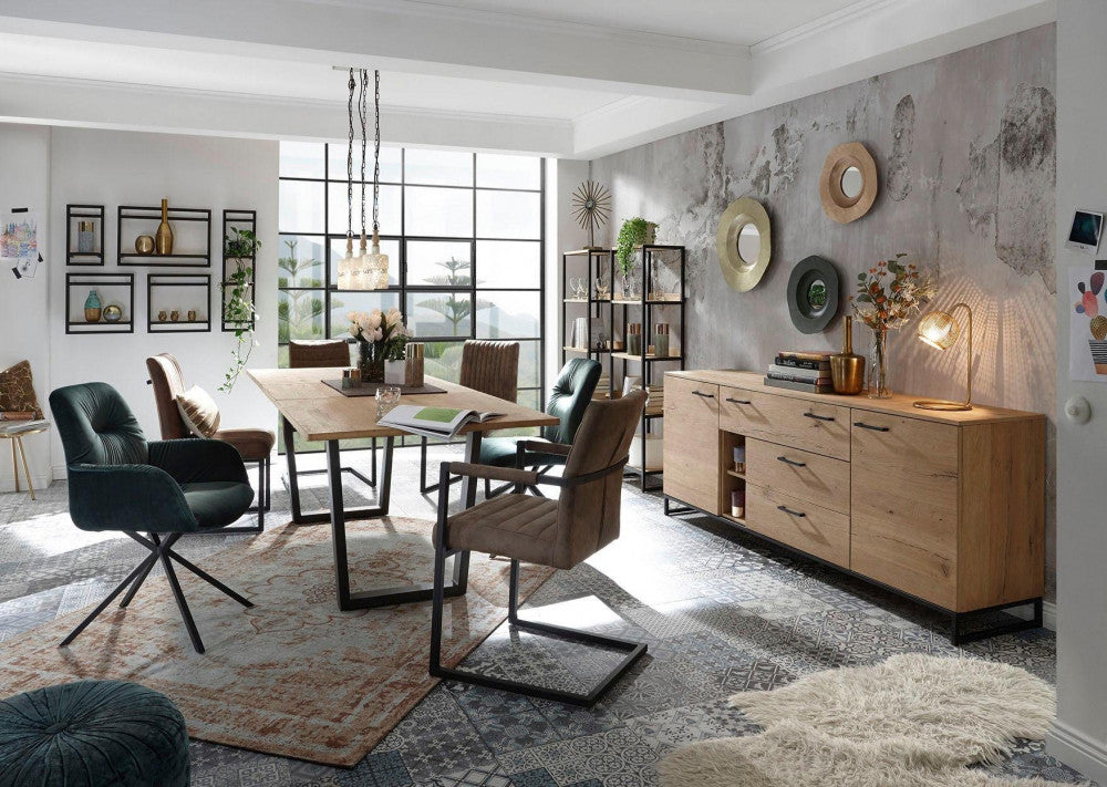 
                  
                    Sideboard Eiche Echtholzfurnier / Metall - Niagara
                  
                
