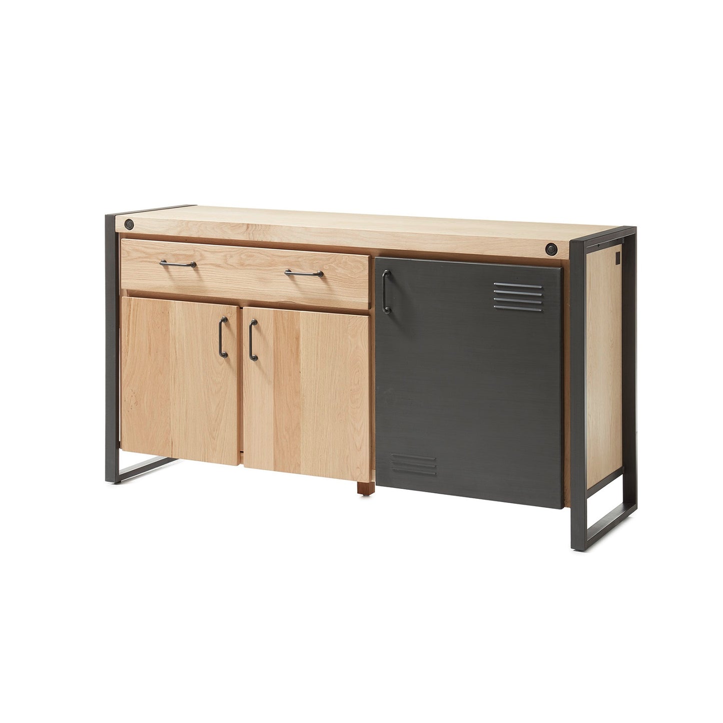 
                  
                    Sideboard Eiche Echtholzfurnier / Metall - Forrest
                  
                