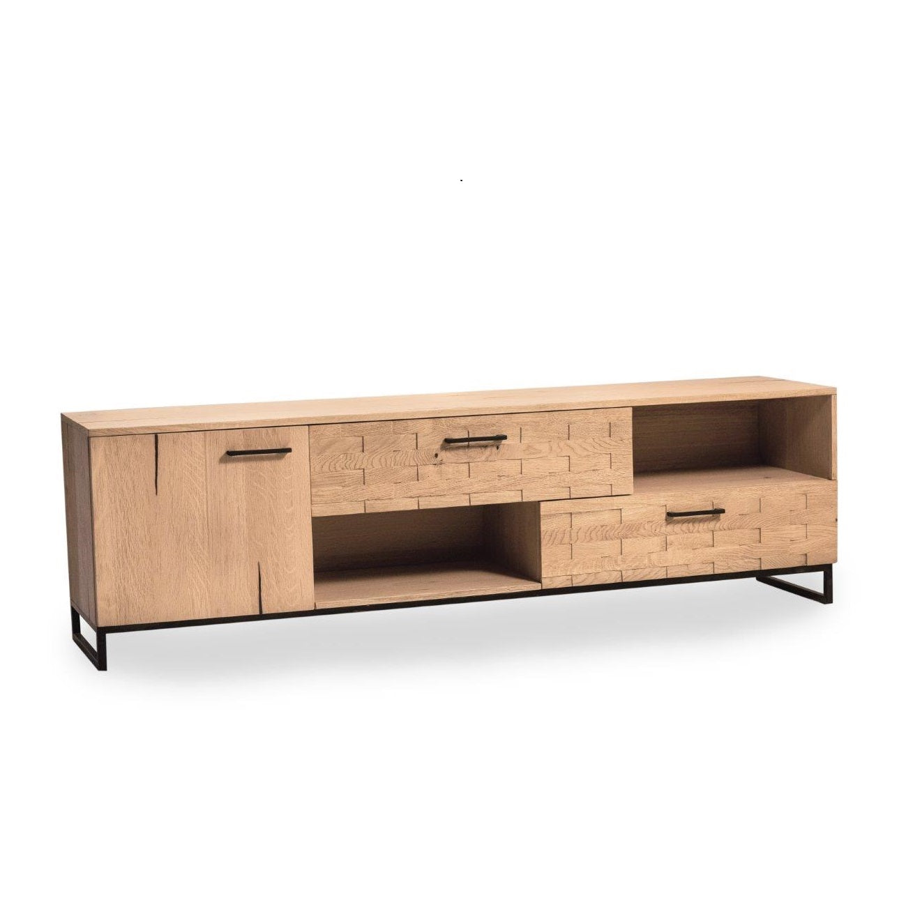 
                  
                    TV-Schrank Eiche Echtholzfurnier / Holzapplikation massiv - Stockholm
                  
                