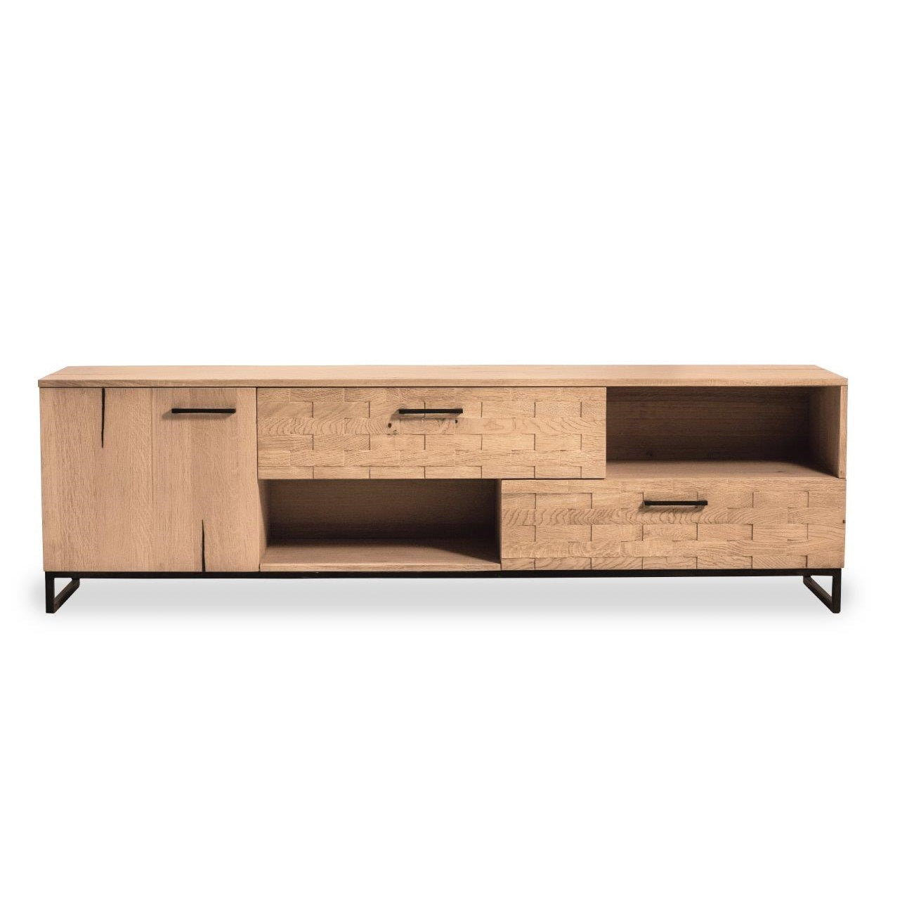 
                  
                    TV-Schrank Eiche Echtholzfurnier / Holzapplikation massiv - Stockholm
                  
                