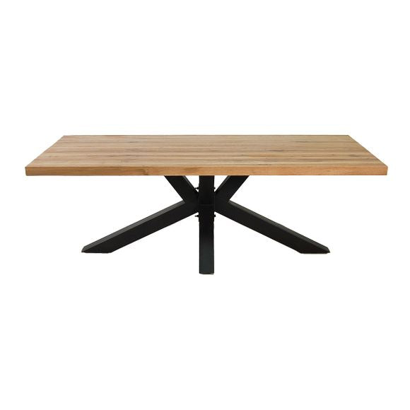 
                  
                    Esstisch 200 x 100 cm Eiche massiv / Metall - Star
                  
                