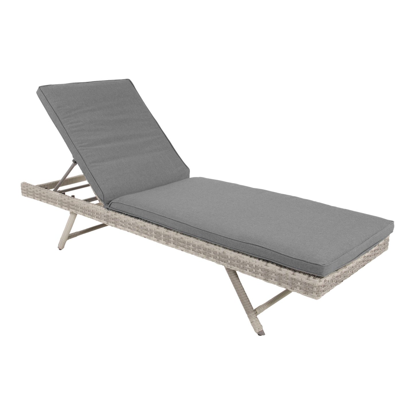 
                  
                    Sonnenliege Alu / Kunststoffgeflecht grau - Valencia
                  
                