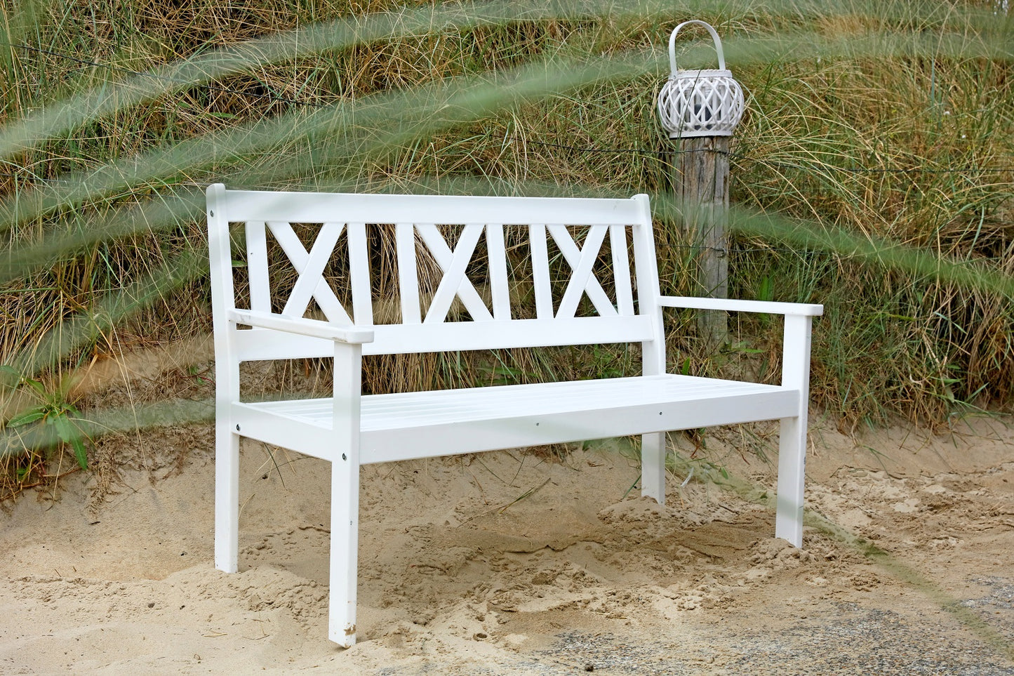 
                  
                    Gartenbank Kiefer massiv weiß 129 cm
                  
                