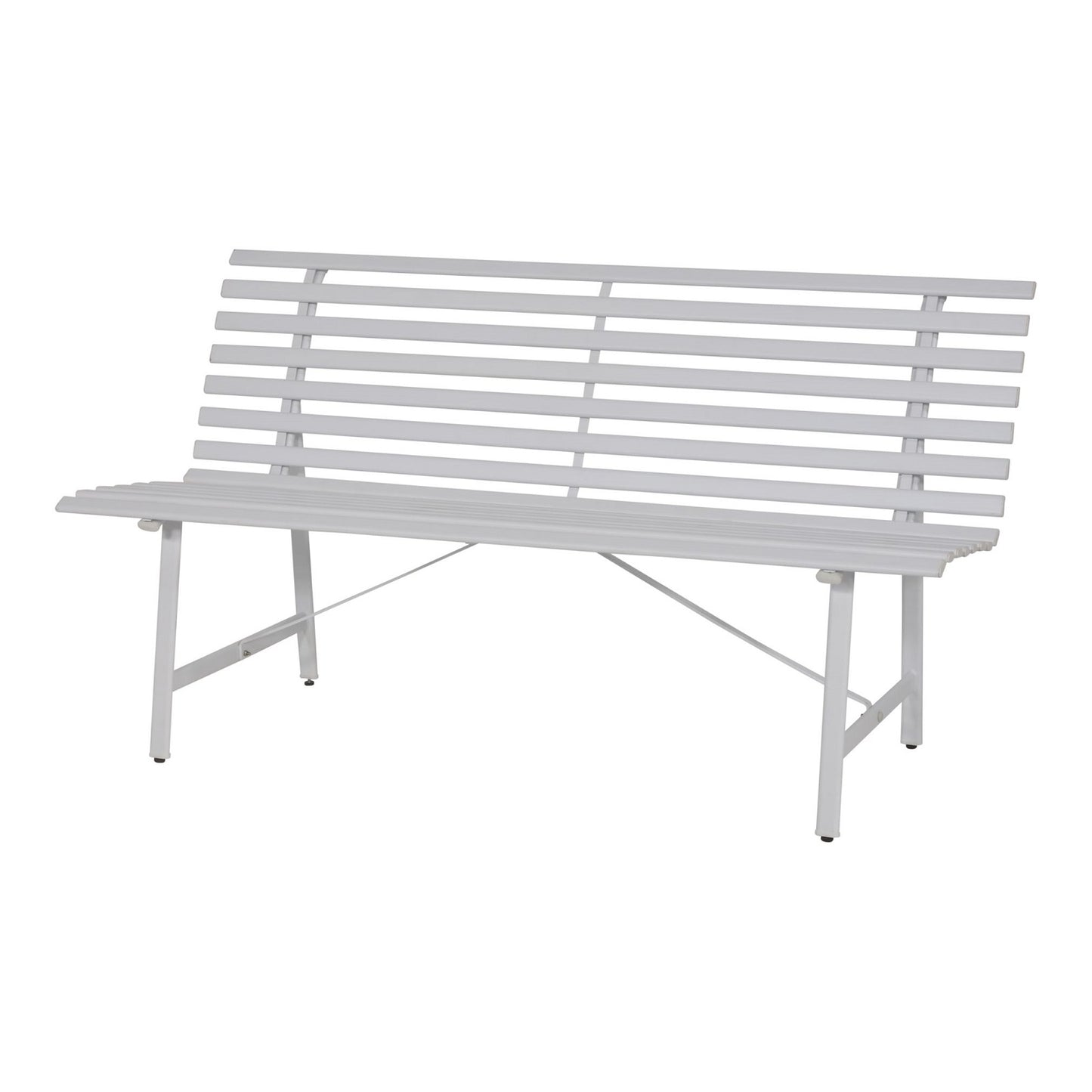 
                  
                    Parkbank Stahlrahmen weiß 150 cm - Lesli
                  
                