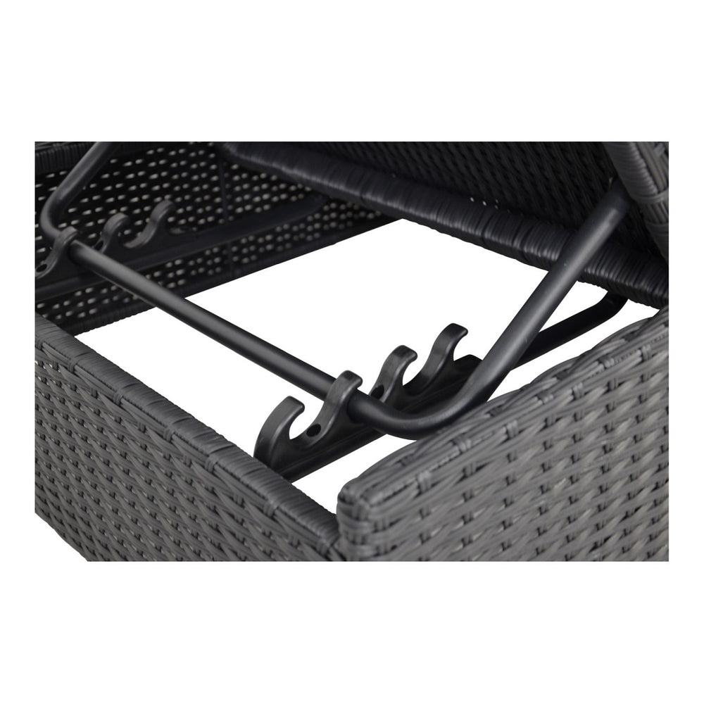 
                  
                    Loungebank Gartenbank  Alu / Geflecht  schwarz - Roma
                  
                