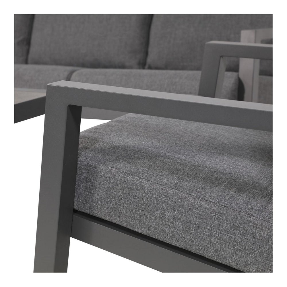 
                  
                    Loungebank Alugestell grau / Bezug Olefin - Down Town
                  
                