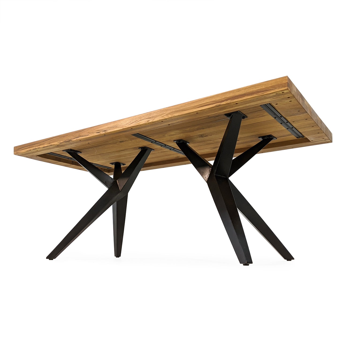 
                  
                    Esstisch 180 x 90 Eiche massiv geölt / Metallgestell - Mio
                  
                