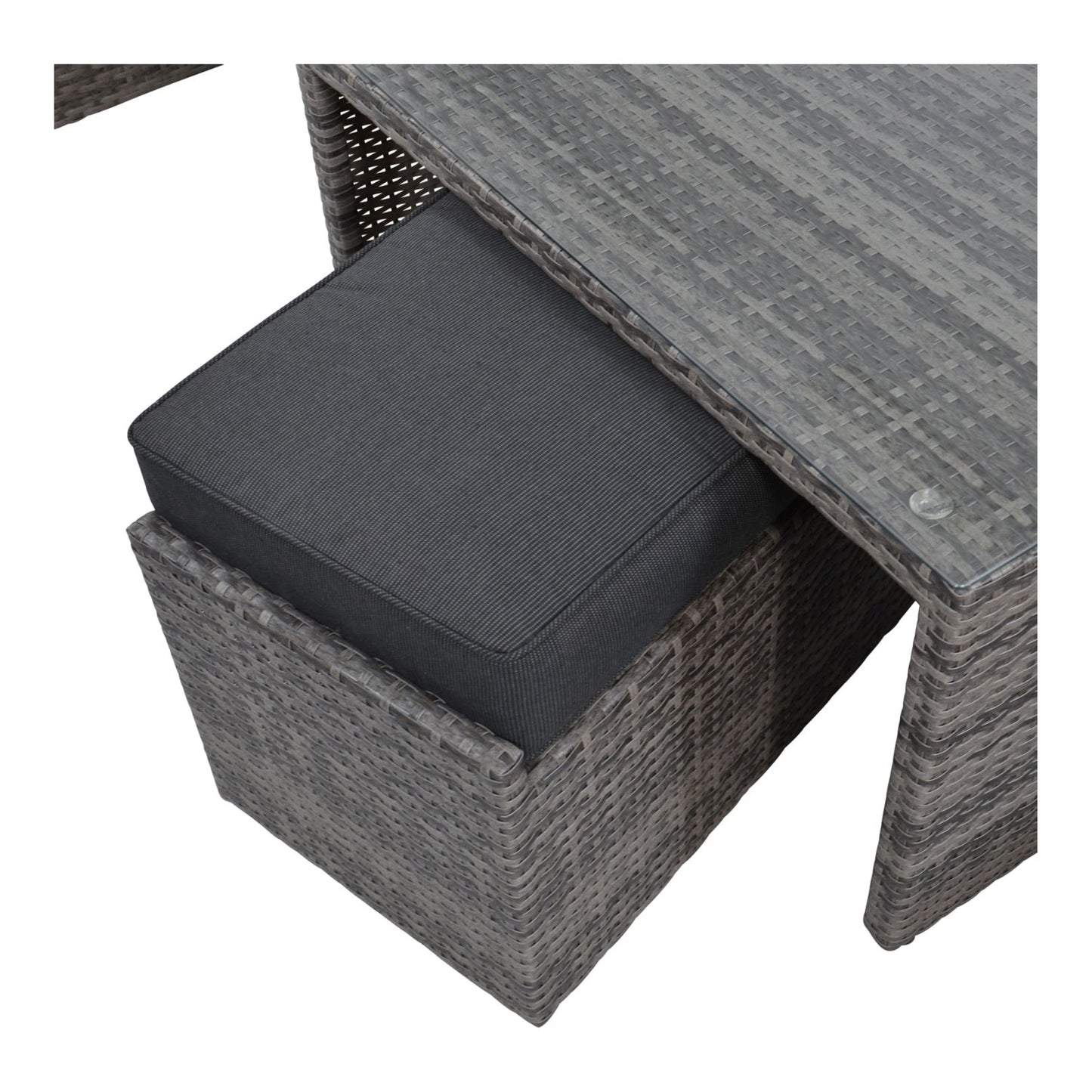 
                  
                    Loungegarnitur 4 tlg. Polyrattan grau - Lugo Stone
                  
                