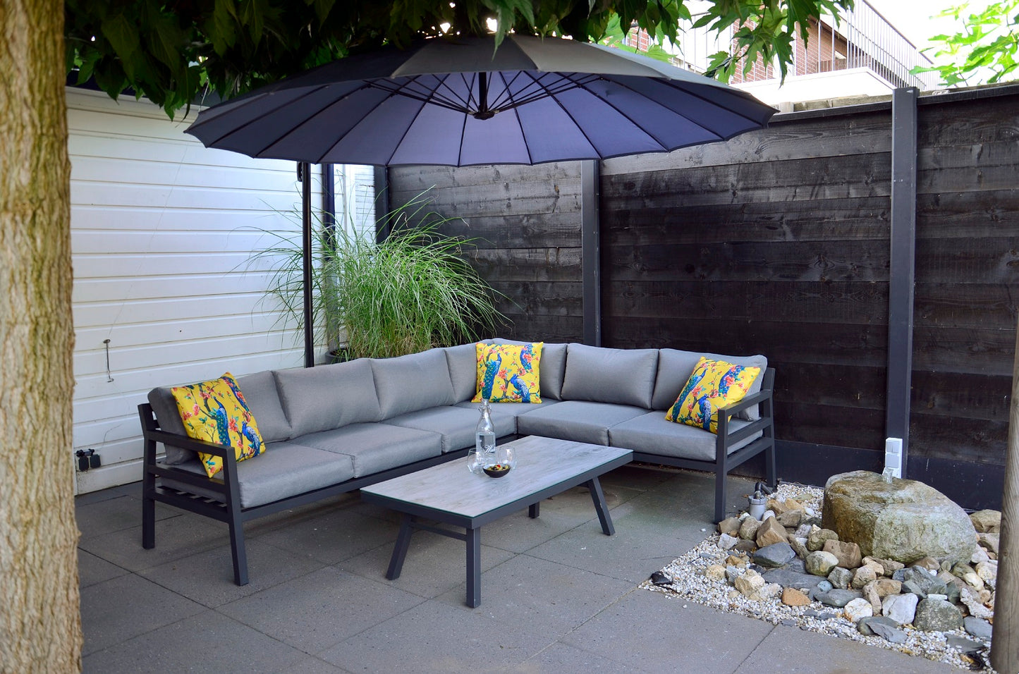 
                  
                    Lounge-Set Aluminium grau / Olefin - Bilbao
                  
                