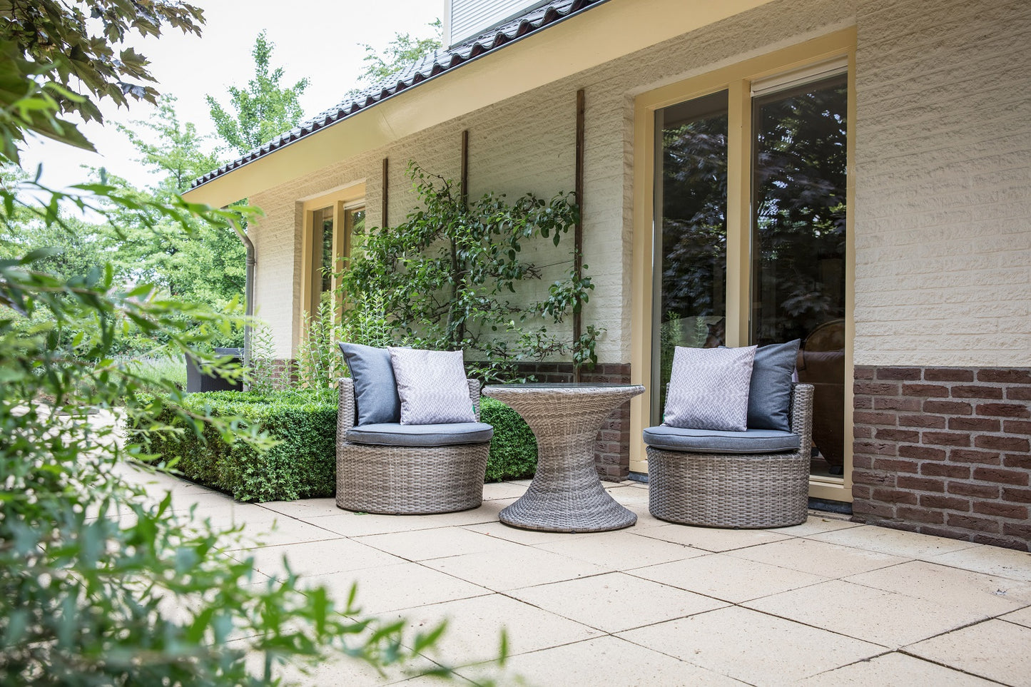 
                  
                    Lounge-Set 3 tlg. Polyrattan grau - Ancona Cloud
                  
                