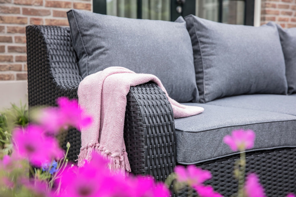 
                  
                    Loungesofa / Liege Kunststoffgeflecht anthrazit - Pandora Black
                  
                