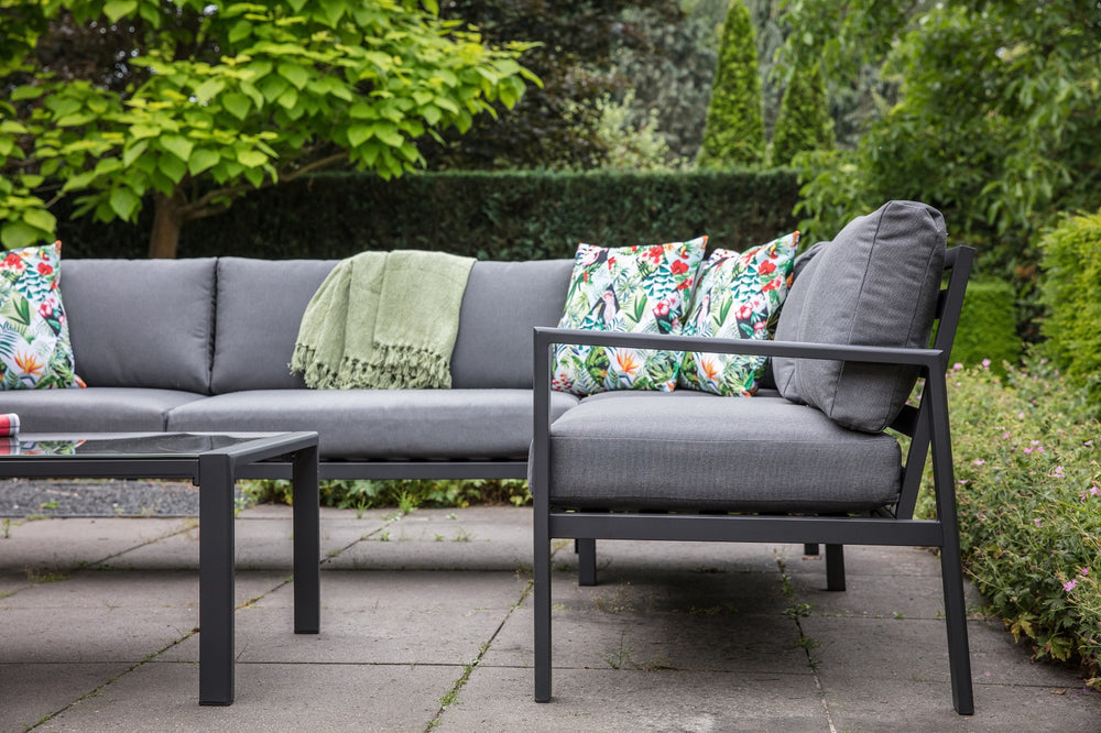 
                  
                    Lounge-Eckset 2 tlg. Alugestell anthrazit Bezug Olefin - Brooklyn
                  
                