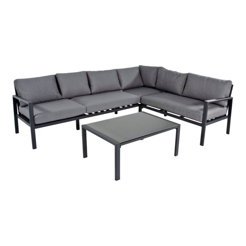
                  
                    Lounge-Eckset 2 tlg. Alugestell anthrazit Bezug Olefin - Brooklyn
                  
                