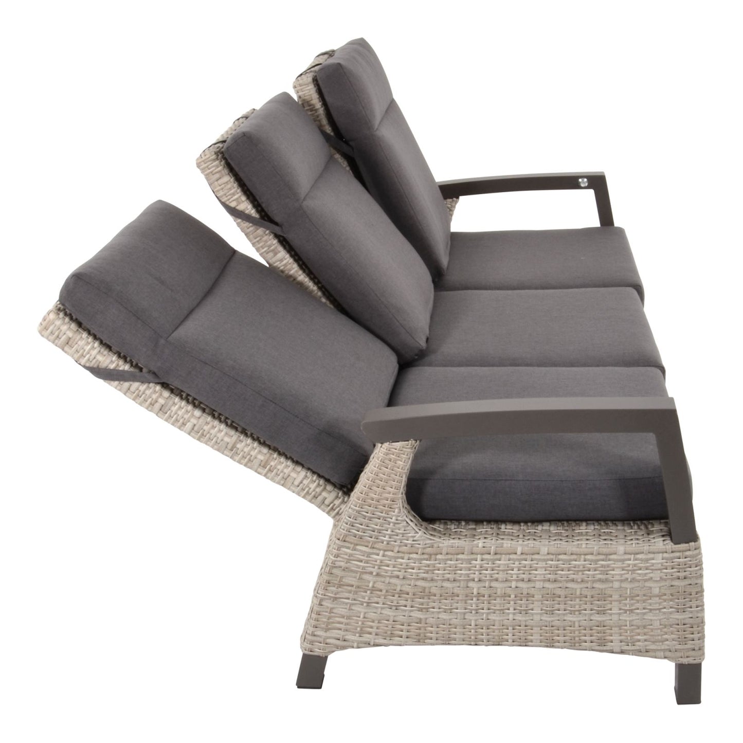 
                  
                    Loungebank 3-sitzer Kunststoffgeflecht taupe  - Prato Mountain
                  
                
