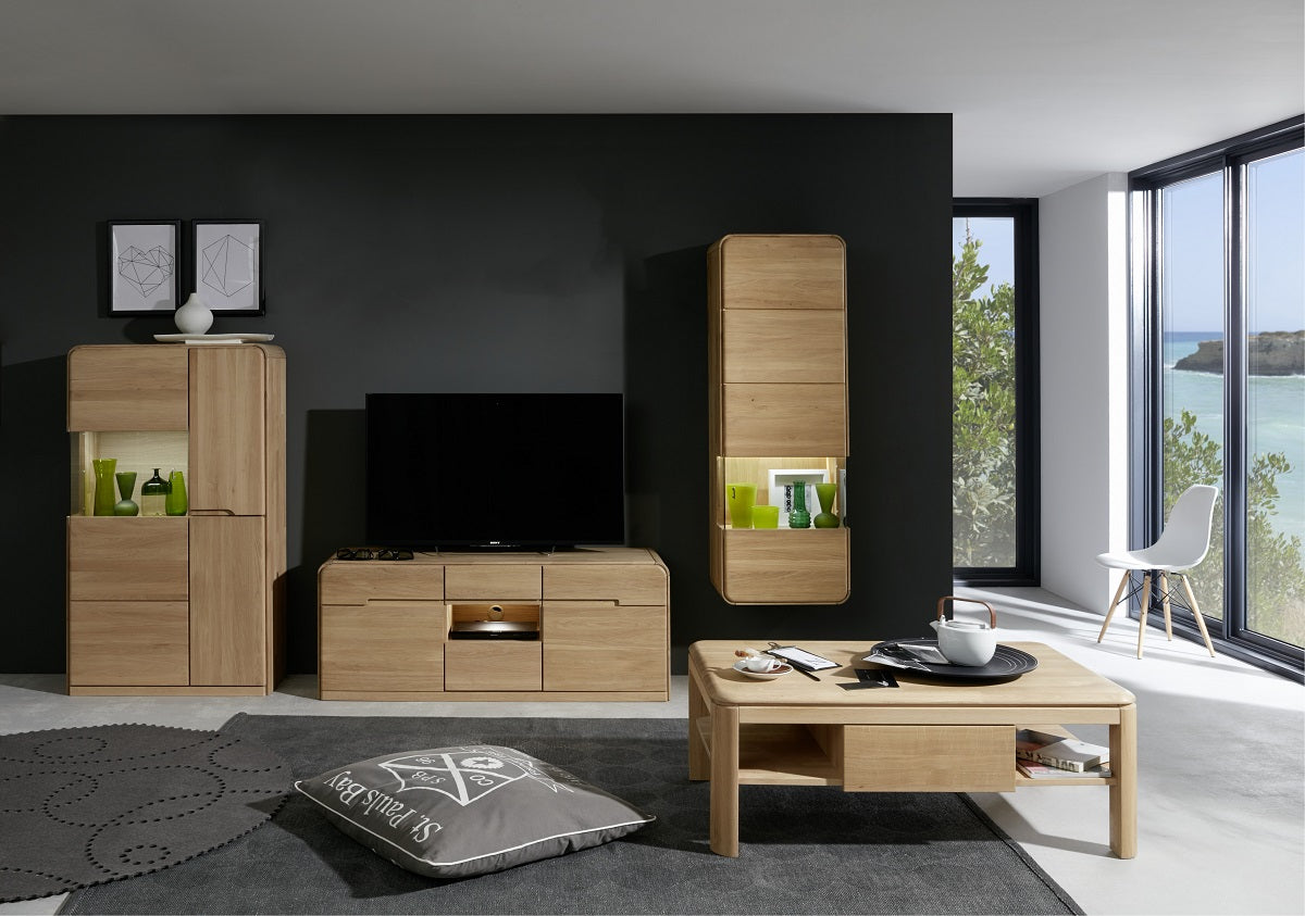 
                  
                    TV-Schrank Eiche bianco massiv - Round
                  
                