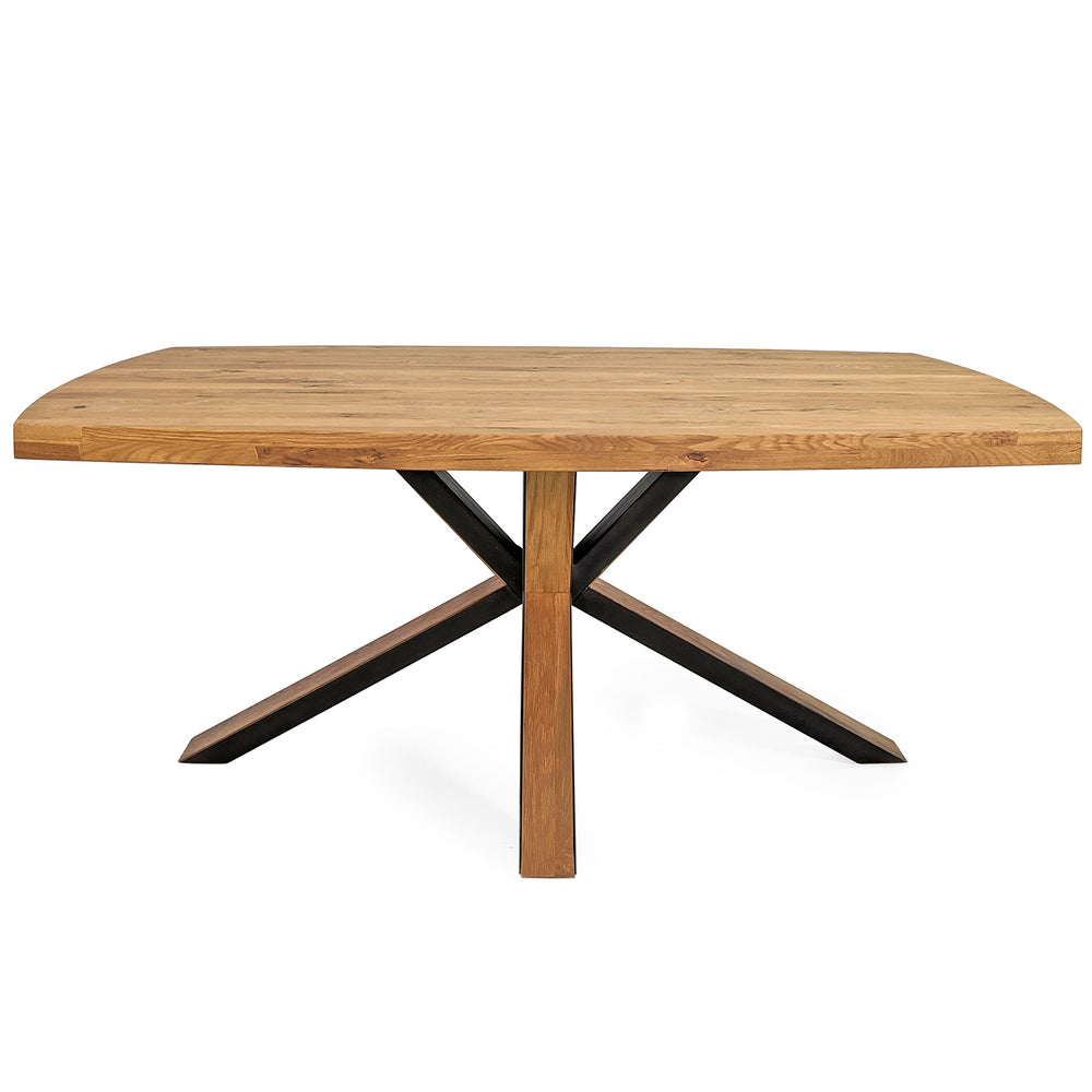 
                  
                    Esstisch 180 x 90 cm Eiche massiv / Metall - Staro
                  
                