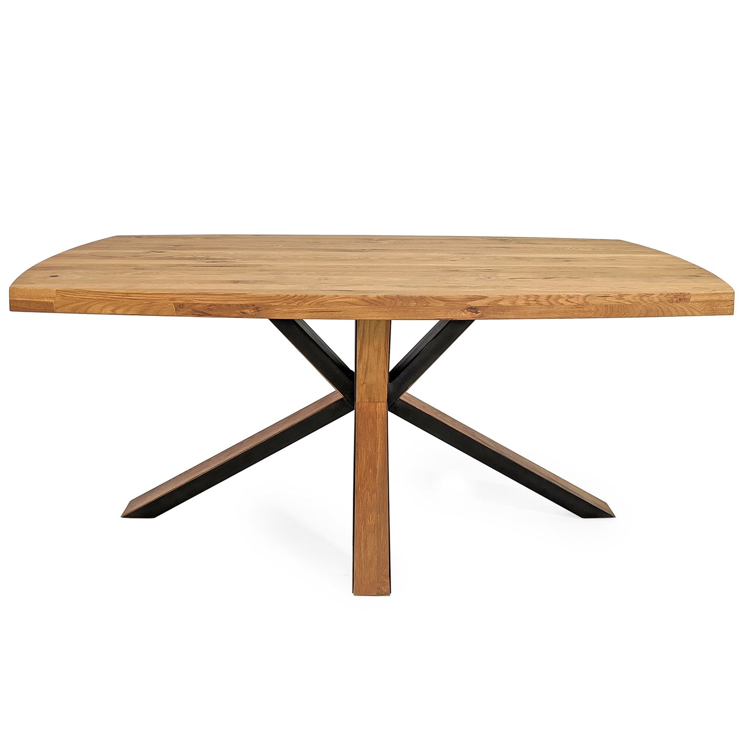 
                  
                    Esstisch 180 x 90 cm Eiche massiv / Metall - Staro
                  
                