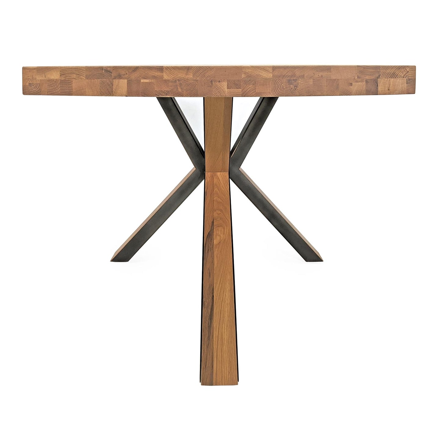 
                  
                    Esstisch 220 x 100 cm Eiche massiv / Metall - Staro
                  
                