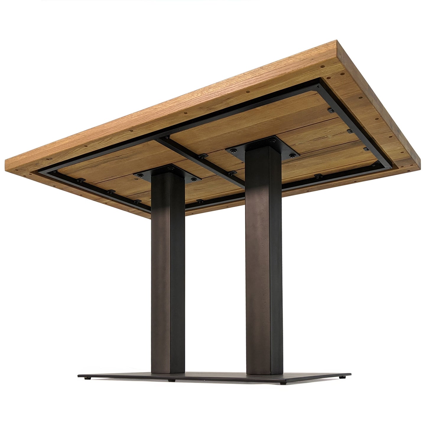 
                  
                    Bistrotisch 120 x 80 cm Eiche massiv natur / Metall - Sia
                  
                
