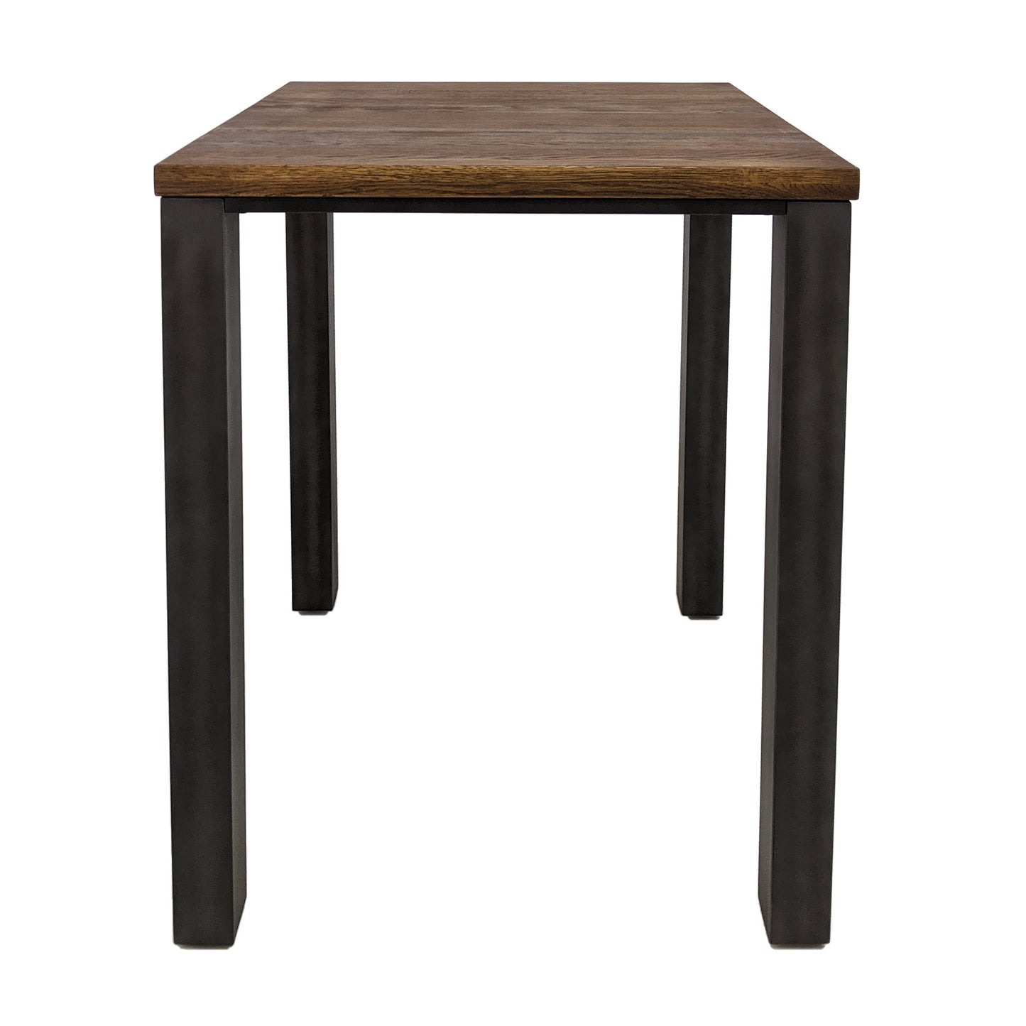 
                  
                    Bartisch 80 x 80 cm Eiche massiv antikbraun / Metall - Sia
                  
                