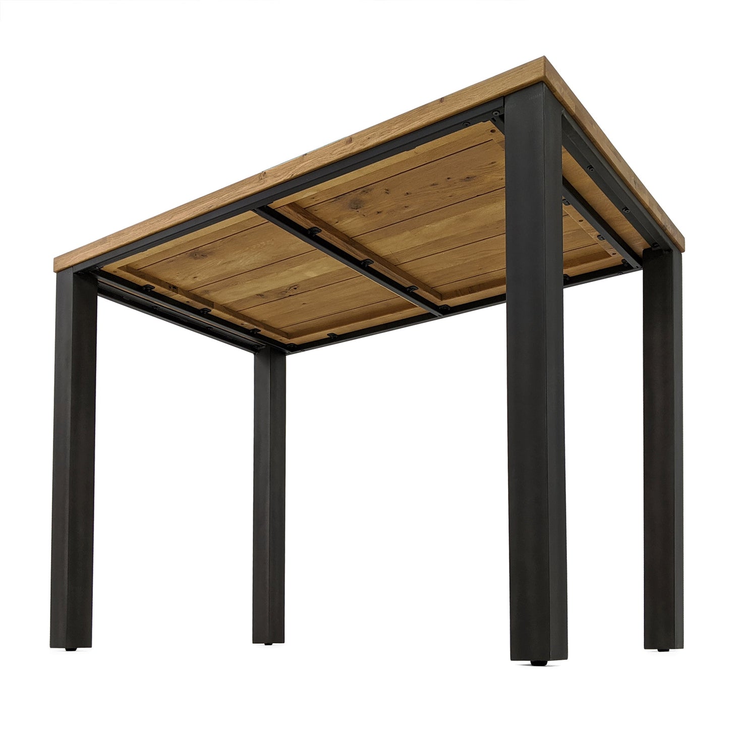 
                  
                    Bartisch 140 x 80 cm Eiche massiv / Metallgestell - Sia
                  
                